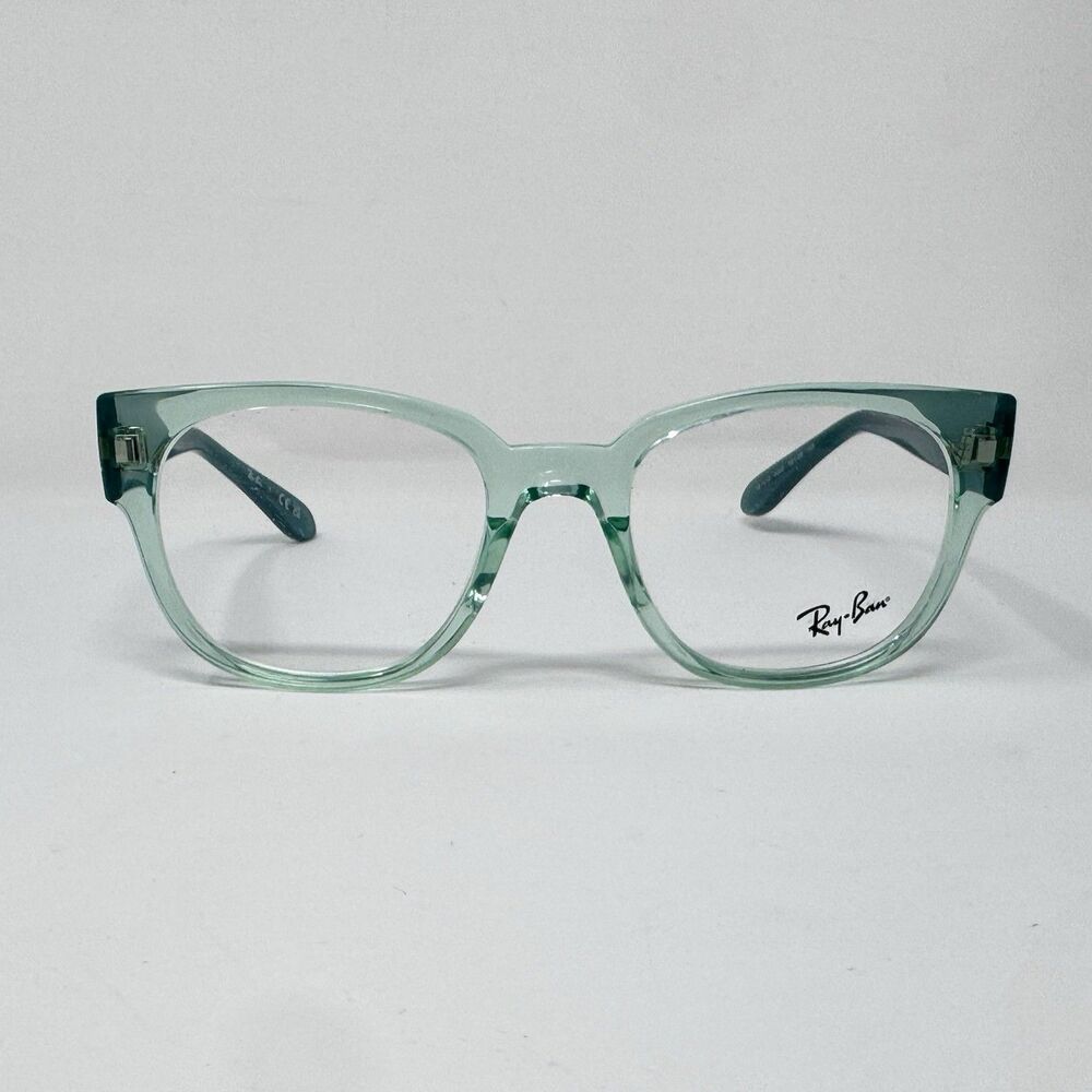 Ray-Ban RB7210 8202 Transparent Green Eyeglass Frames 52-20-145 New